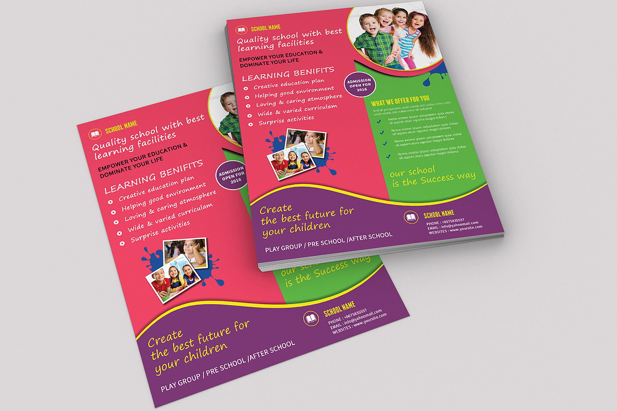 School Admission Flyer preview 2