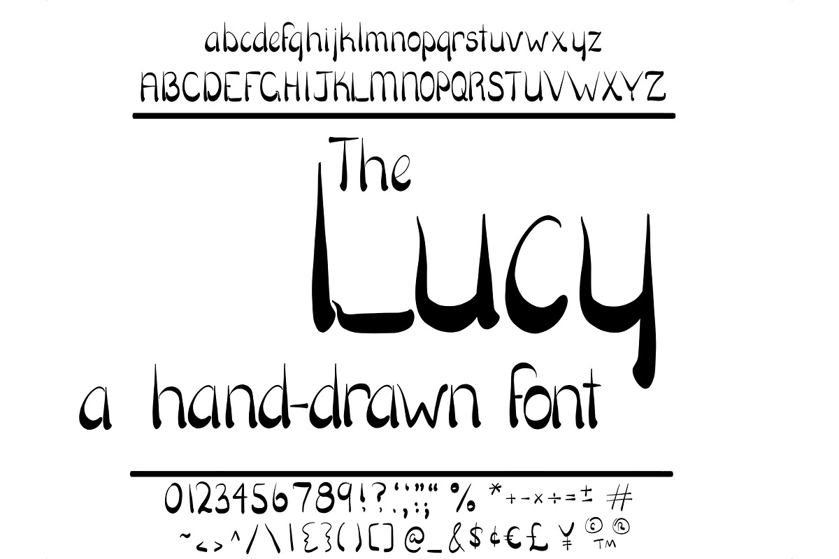 Font Lucy Cute Sans Serif Typeface, a Sans Serif Font by PageLightStudios (Photo 4 of 4)