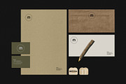 Natural Stationery Mockup Psd, a Print Template by Mokr (Thumbnail 1 of 5)