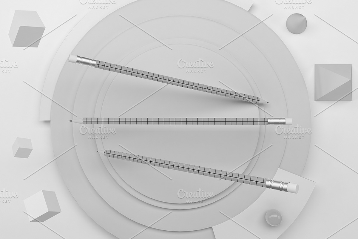 Pencil Mockup, a Pens & Pencil Mockup by Qaleb Studio (Photo 1 of 2)