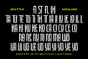 Seattle Highland - Condensed Font, a Sans Serif Font by Letterhend Studio (Thumbnail 9 of 10)