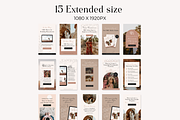 Pinterest Pin Templates Boho Canva, a Social Media Template by HerstedHertz (Thumbnail 3 of 9)