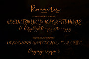 Roommates Script (Reguler & Slant), a Script Font by Jhoel Design (Thumbnail 12 of 16)