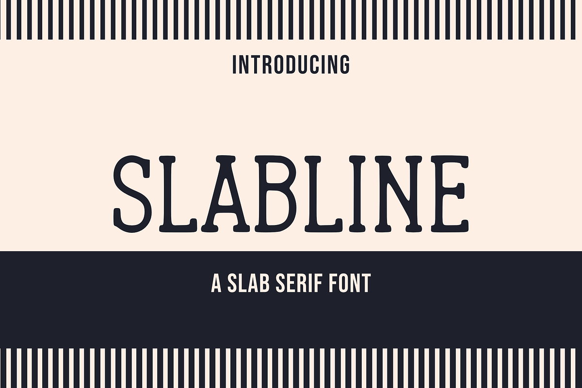 Slabline, a Slab Serif Font by RADesigns21 (Photo 1 of 7)