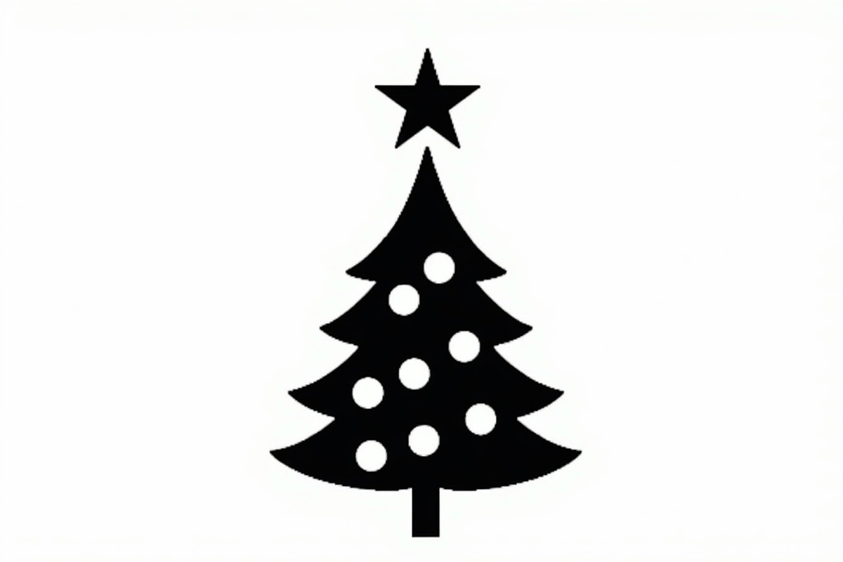 Cozy Holiday Tree Silhouette Designs, an Illustration by Gaye Art (Photo 5 of 21)