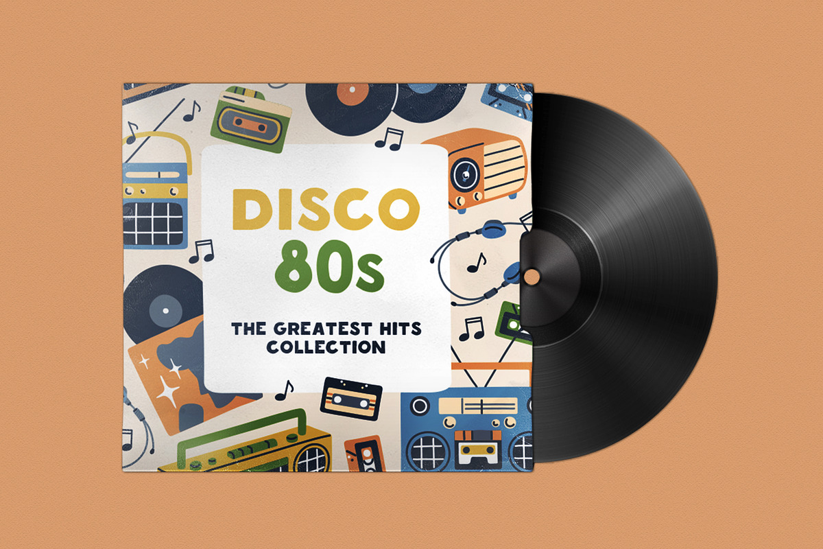 Retro music card and flyer, a Decorative Illustration by Good Studio (Photo 2 of 4)