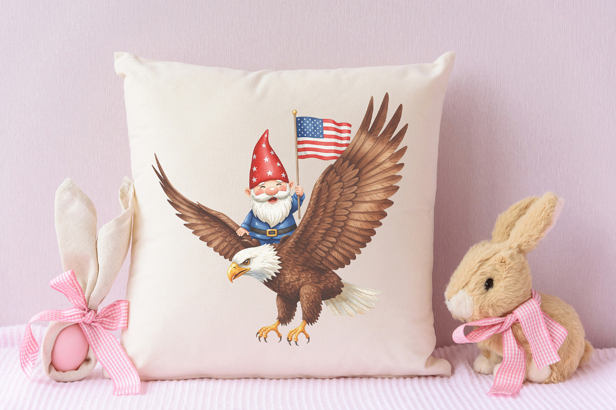Memorial Day Gnome Sublimation Png, an Illustration by RobertsArt (Photo 7 of 7)