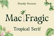Mac Fragic - A Classic & Elegant Ser, a Serif Font by BearyType Studio (Thumbnail 1 of 10)