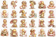 Summer Funny Chick Clipart, an Illustration by Craft Nest (Thumbnail 6 of 12)