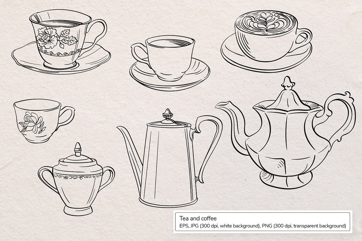 The Dessert corner. Vector art, a Food Illustration by Nadia Murash (Photo 3 of 7)