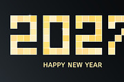 2027 Happy New Year golden disco, a Seasonal Illustration by sceptical cactus (Thumbnail 3 of 3)