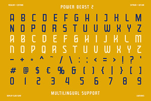 Power Beast Display Font