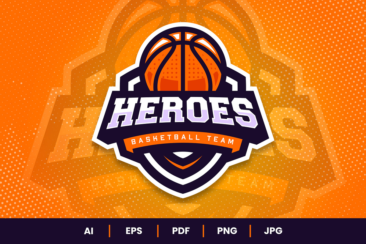 Basketball Sports Logo Template, a Branding & Logo Template by Akito Studio