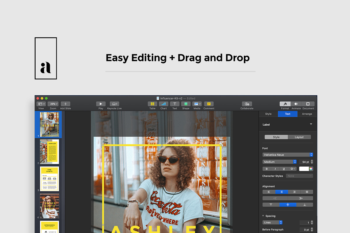 Influencer & Blogger Media Kit - V2, a Magazine Template by SheMadeStudio (Photo 3 of 3)