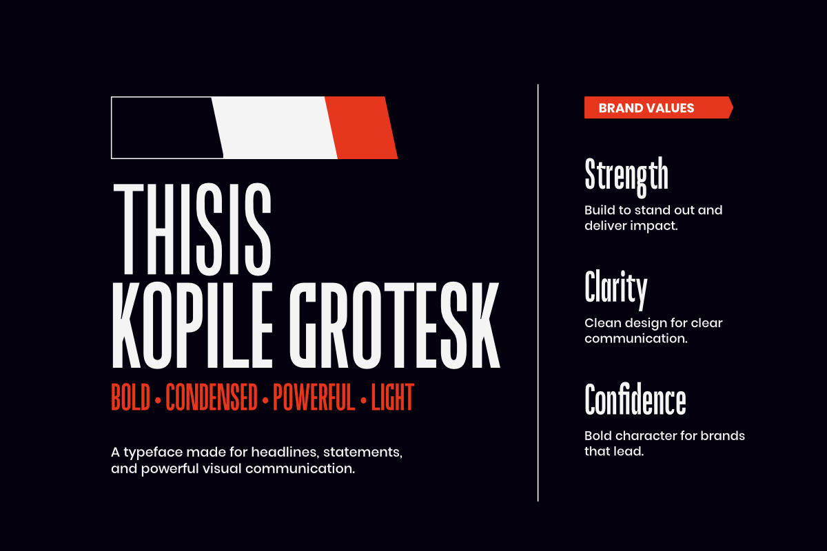 Kopile - Condensed Typeface, a Sans Serif Font by Afkari Studio (Photo 8 of 10)