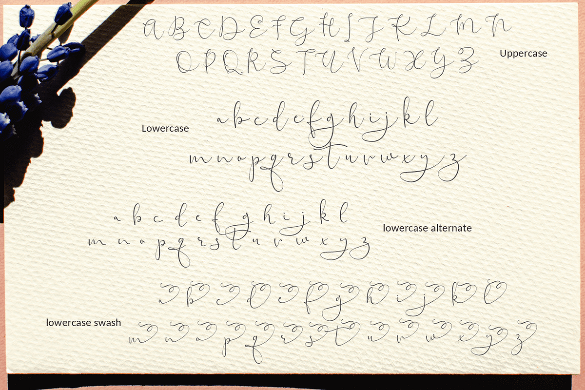 Blooming Valerian Font, a Handwritten Font by Letterhanna Studio (Photo 17 of 19)