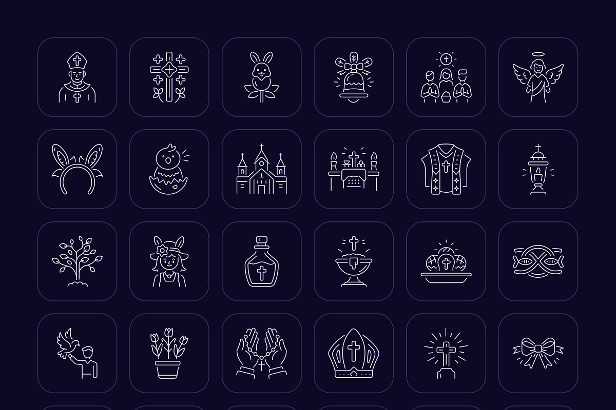 Easter Icons Collection, an Outline Icon by Prosymbols (Photo 7 of 8)