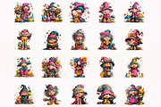 Whimsical Ugly Witch Clipart Bundle, a Person Illustration by fashionaddict (Thumbnail 4 of 7)
