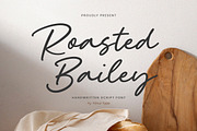 Roasted Bailey - Handwritten Script, a Handwritten Font by Timurtype (Thumbnail 1 of 7)