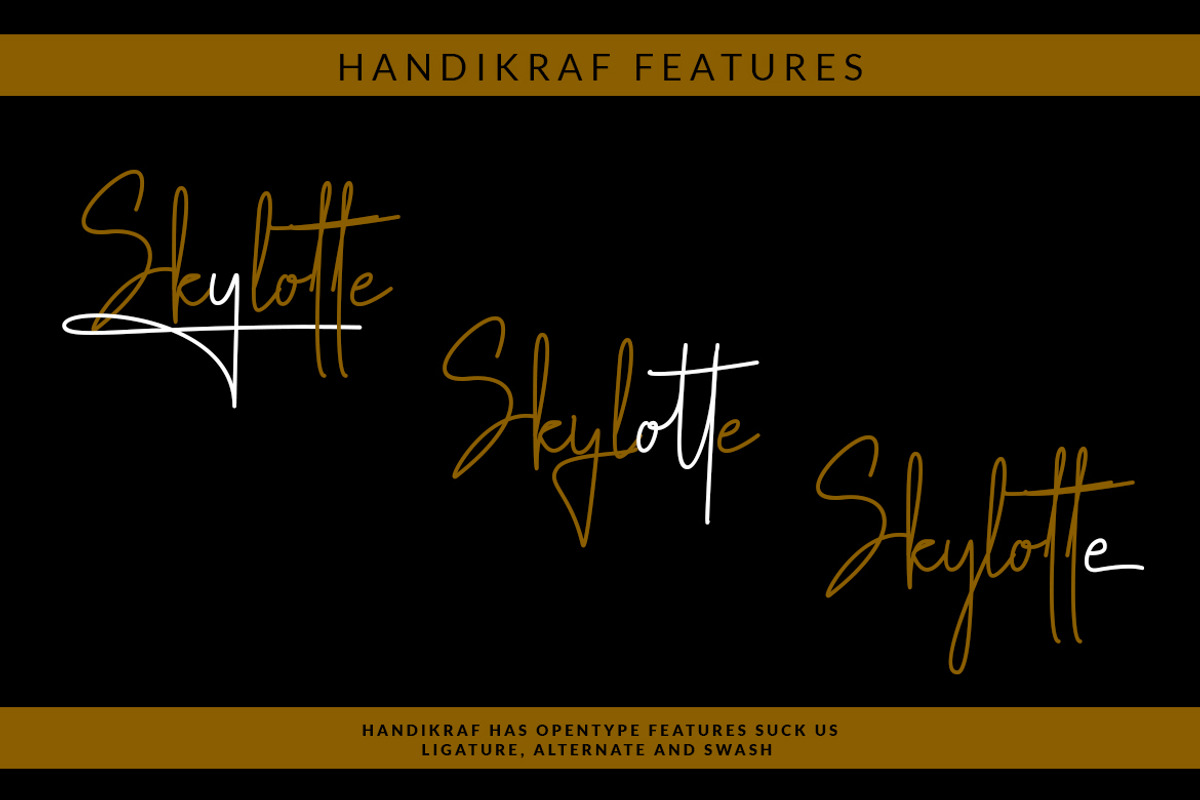 Handikraf Font, a Script Font by kerismaker (Photo 3 of 10)