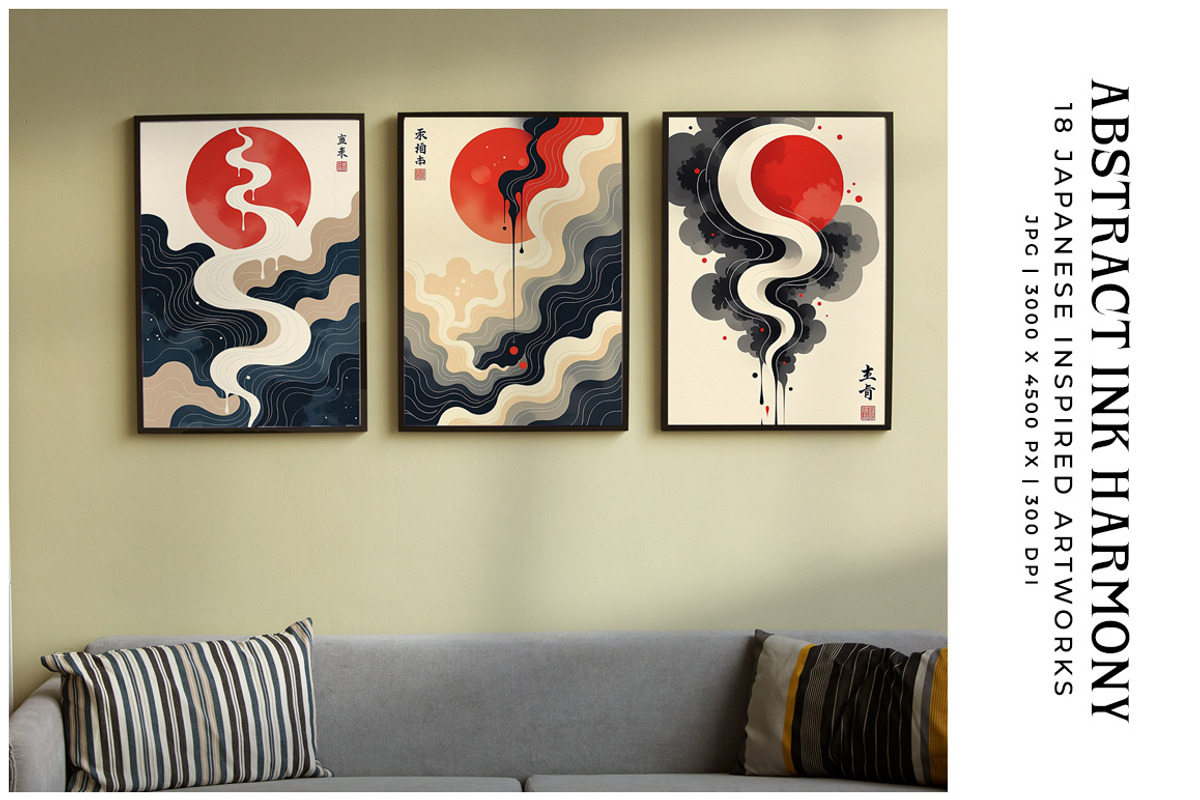 Abstract Ink Harmony, a Decorative Illustration by Digital Art Creations (Photo 6 of 7)