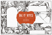 Bag of Bones | Vintage Clipart, a Seasonal Illustration by GVGraphics (Thumbnail 3 of 13)