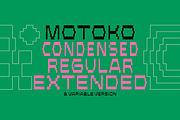 Motoko Pixel Typeface, a Sans Serif Font by YockMercado (Thumbnail 7 of 8)