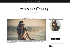 Blogger Template - Black & White