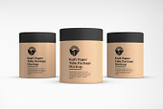 Kraft Cylindrical Tube Package Box, a Packaging Mockup by Ram Studio LLC (Thumbnail 5 of 16)
