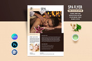 Spa and Beauty Salon Flyer, a Flyer Template by retrographix (Thumbnail 1 of 4)