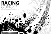 Tires and Tire Tracks, an Object Illustration by TAlex (Thumbnail 5 of 6)