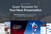 ACTION Powerpoint Template, a Presentation Template by Brainiart (Thumbnail 1 of 6)