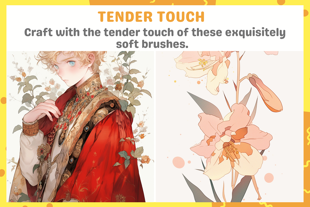 Procreate Soft Aesthetic Brushes, a Brush Add-On by nikiartcorner (Photo 7 of 8)