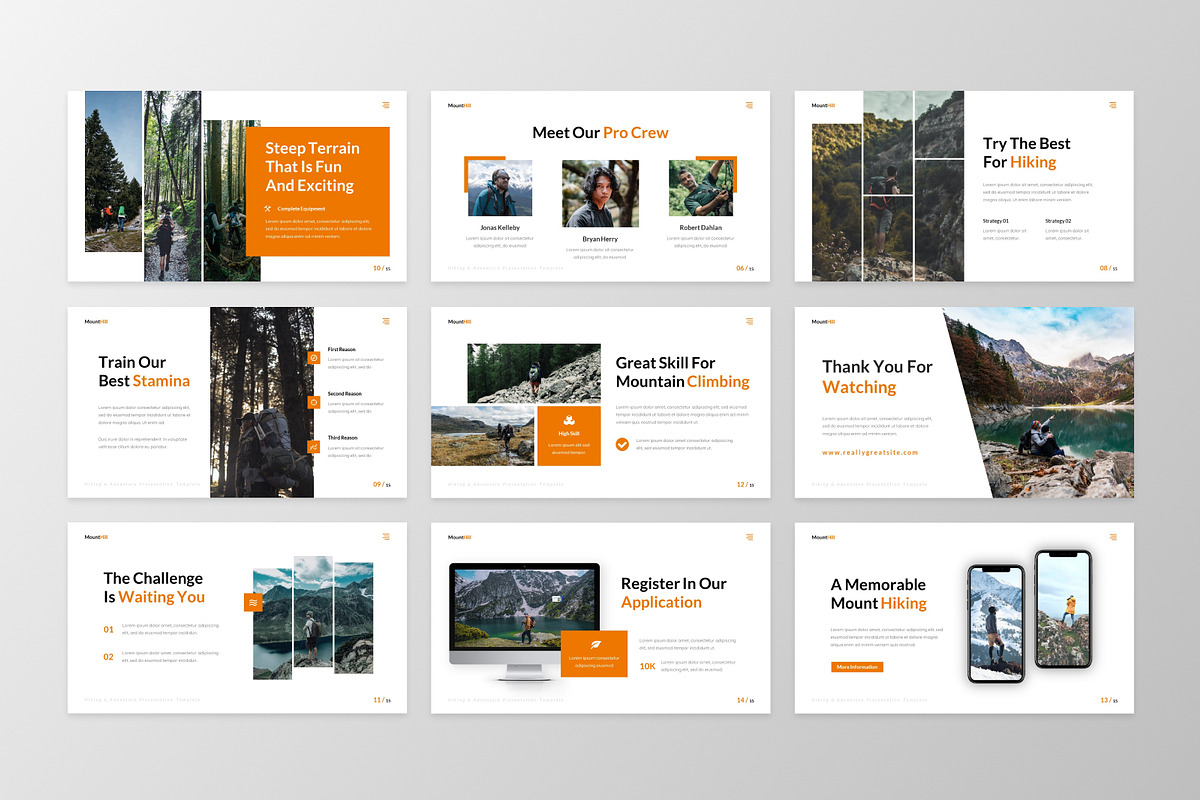 Mounthill - Hiking Keynote Template, a Presentation Template by GraphauseProject (Photo 2 of 6)