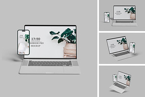 Macbook pro & iPhone 14 Pro mockup