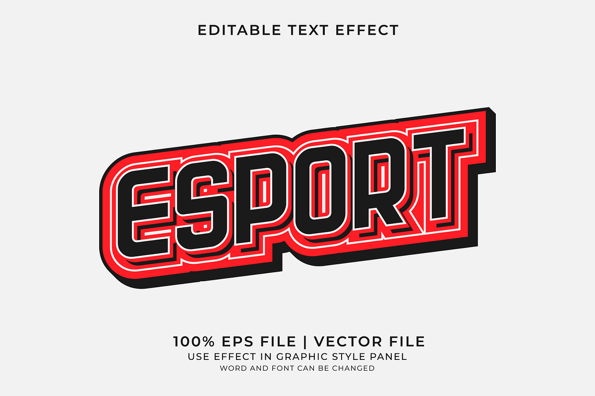 E-Sport Text Effects Bundle 1, a Layer Style Add-On by WM48 Shop (Photo 6 of 7)