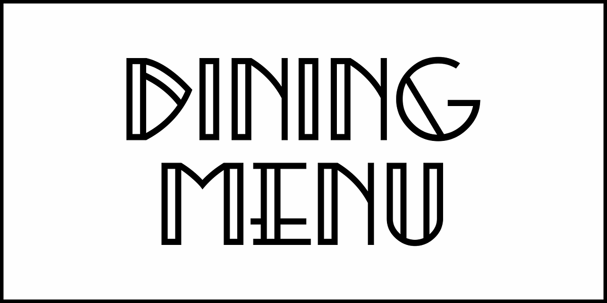 Dining Menu JNL, a Font by Jeff Levine Fonts (Photo 2 of 5)