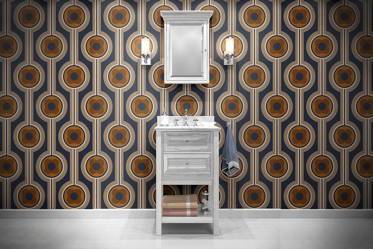 Retro Geometric Seamless Pattern, a Pattern Graphic by StudioGlouna (Photo 2 of 6)