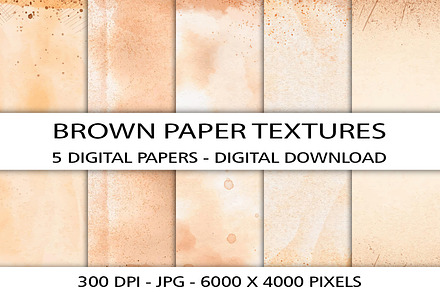 Old brown paper texture background, an Abstract Photo by AdriOP