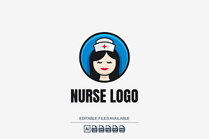 Nurse Simple Mascot Logo, a Branding & Logo Template by Ibnipro1