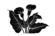 Black Lily Flower Vector Bundle, an Illustration by Designs_River (Thumbnail 27 of 51)