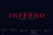 INFERNO Serif font, a Serif Font by Artistic & Unique (Thumbnail 2 of 17)