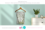 Wide Leg Cotton Pants Canva Mockup, a Bottom Mockup by Mockup Scene (Thumbnail 14 of 16)