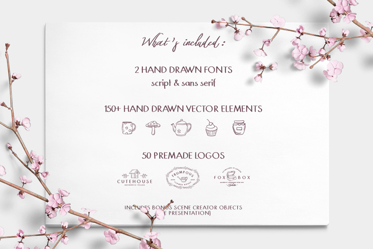 Wonderland Fonts Pack & Branding Kit, a Script Font by Graphicdome (Photo 44 of 118)