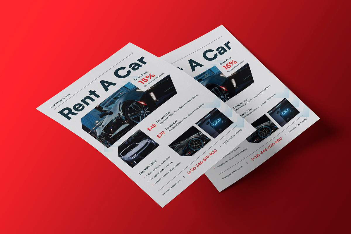 Car Rent Flyer, a Flyer Template by Neermana (Photo 3 of 4)