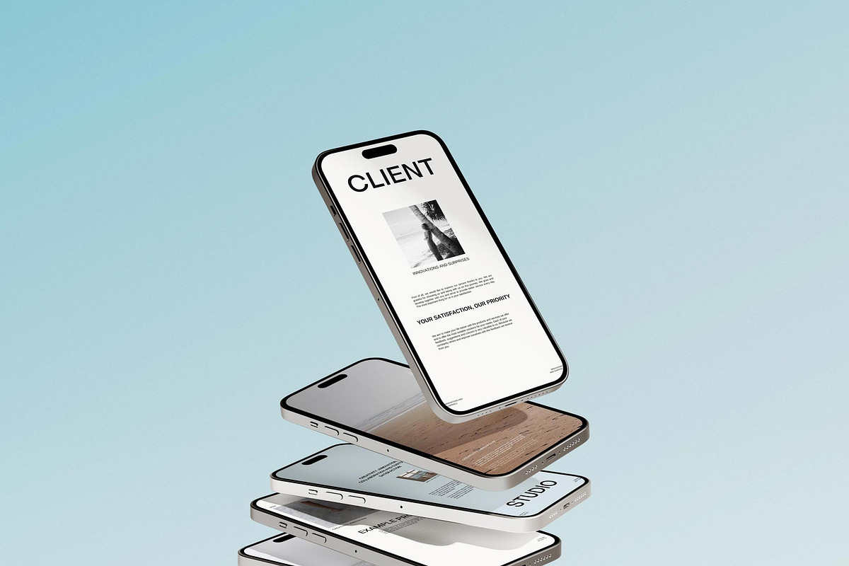 Carly iPhone Mockup Collection, an iPhone Mockup by Mockup Line (Photo 5 of 9)