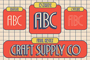 Acello 3D, a Sans Serif Font by Craft Supply Co. (Thumbnail 4 of 8)