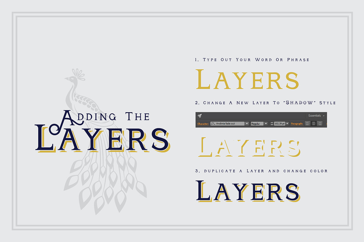 Andimia Layered Fonts Family preview 6