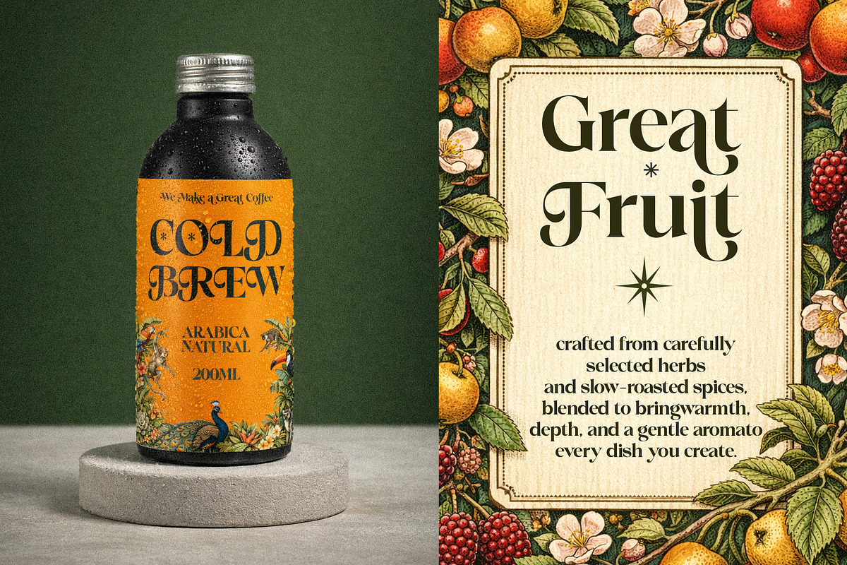 Roshine – Elegant Vintage Serif Font, a Serif Font by Vampstudio (Photo 6 of 12)