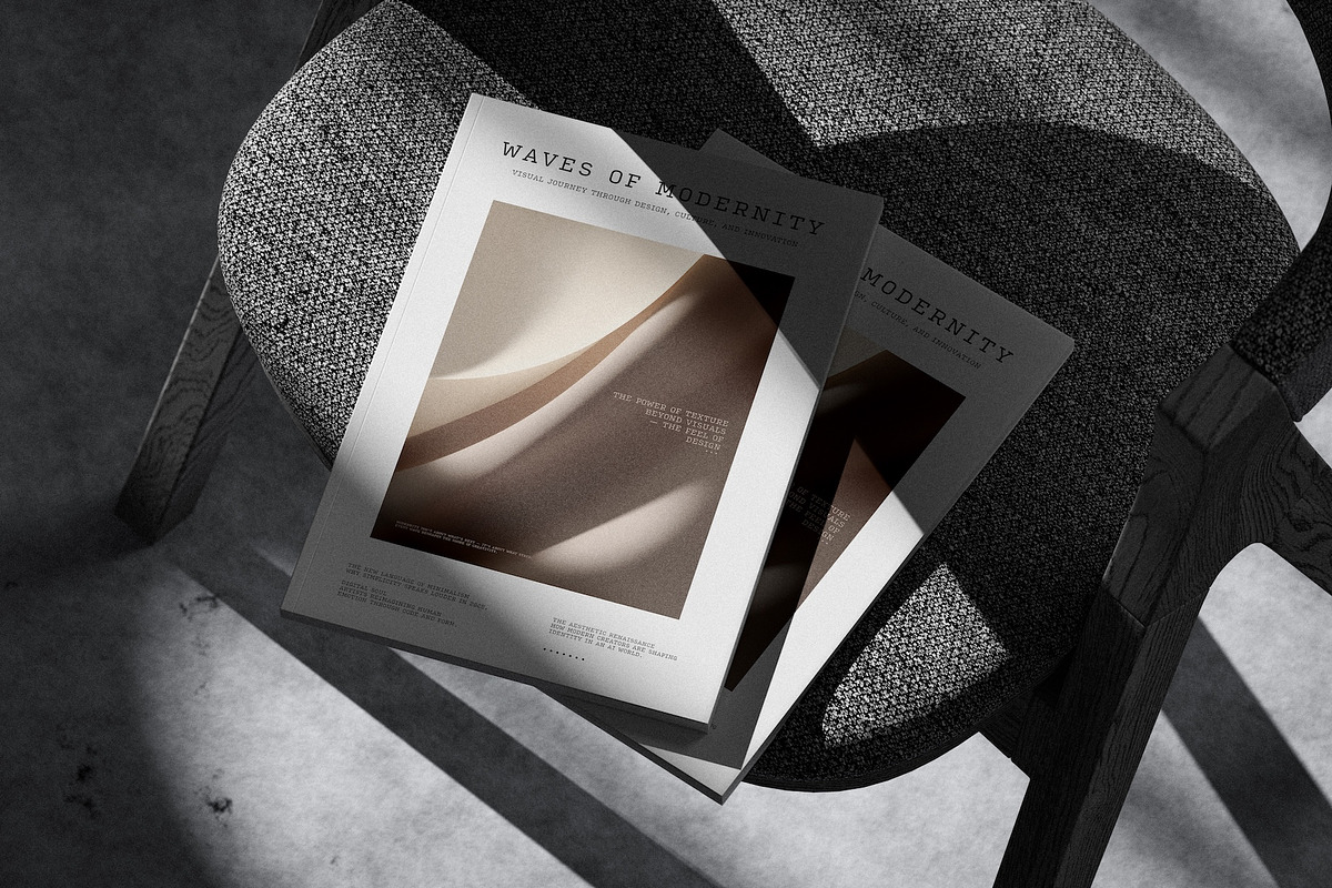 A4 Magazine Cover Mockup, a Books & Magazine Mockup by Toasin Studio
